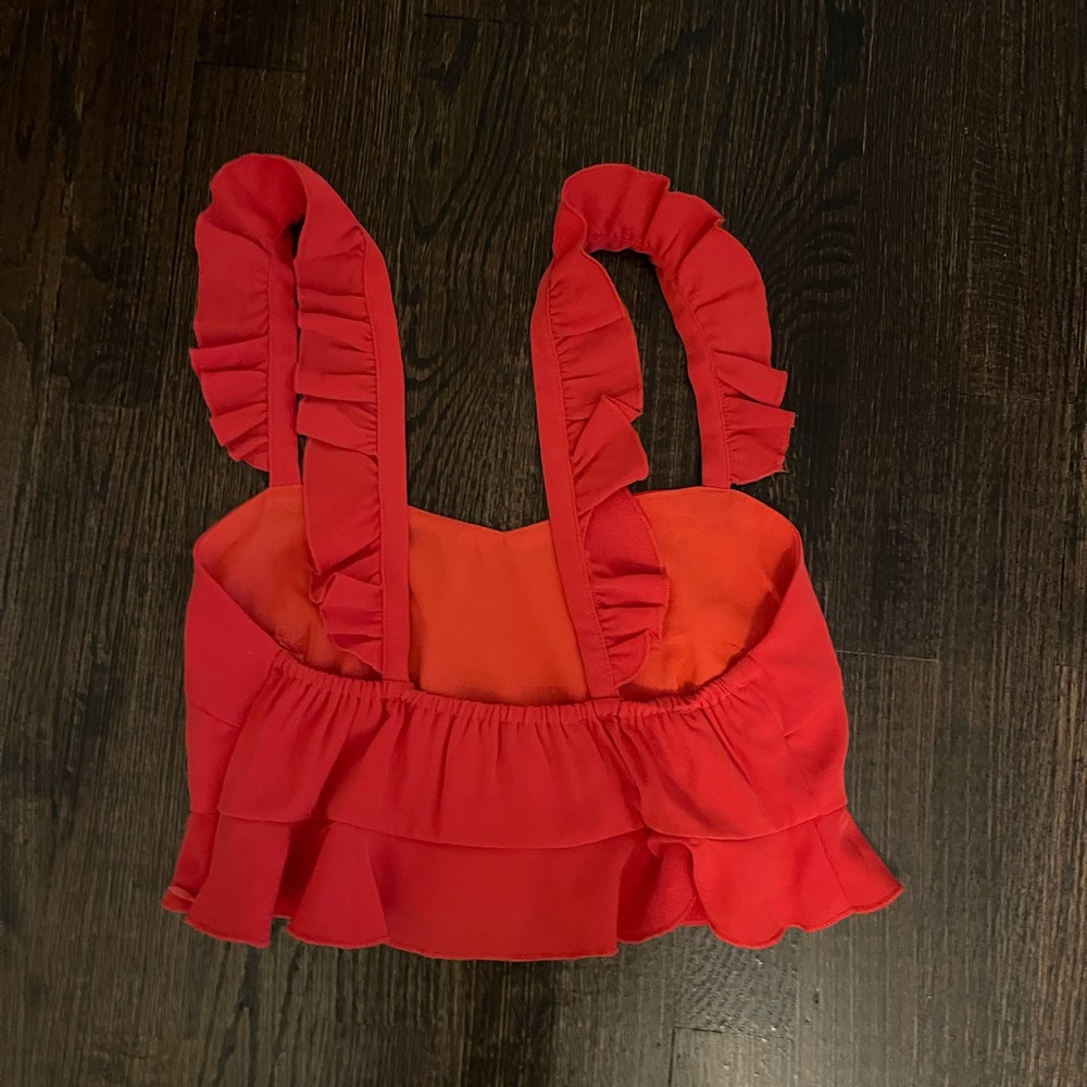 Superdown Monroe Ruffle Crop Top - image 2